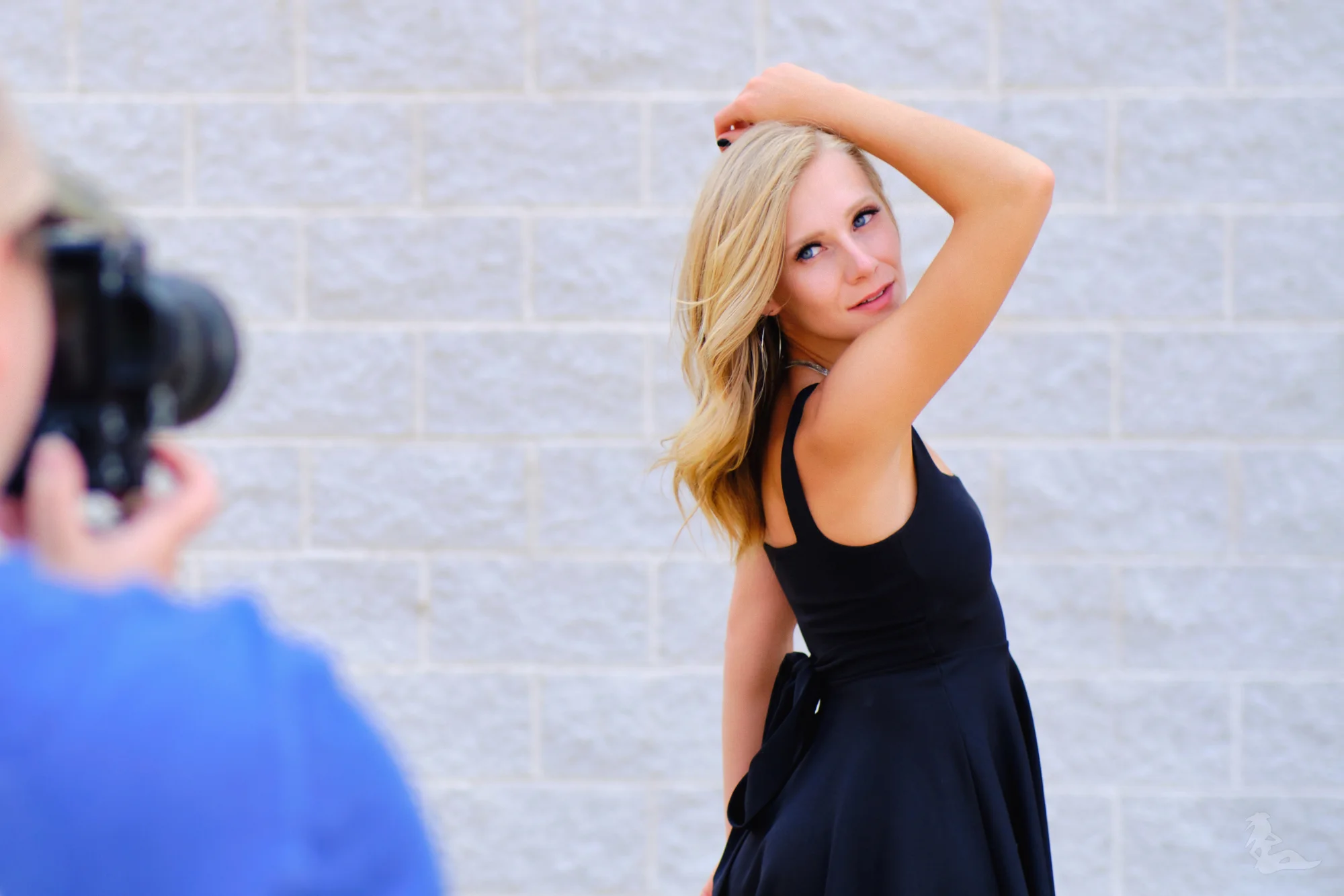 Chelsie posing in front of camera